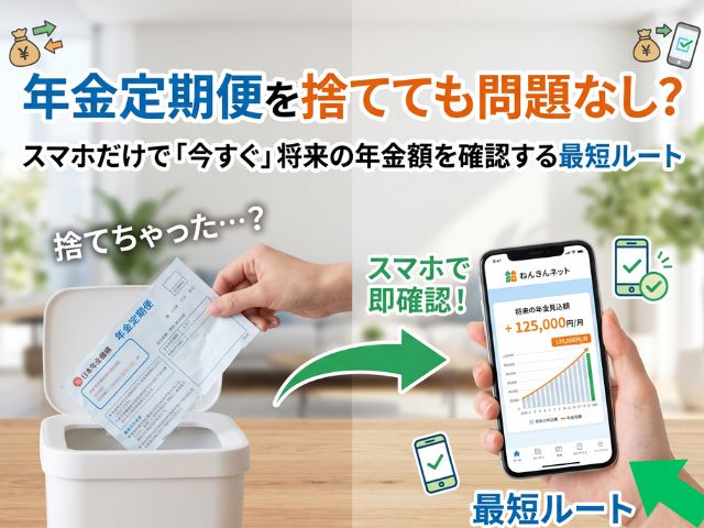 年金定期便を捨てても問題なし？スマホだけで「今すぐ」将来の年金額を確認する最短ルート